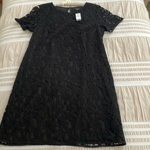 ANN TAYLOR black lace dress Size 10 Never worn tag still attached